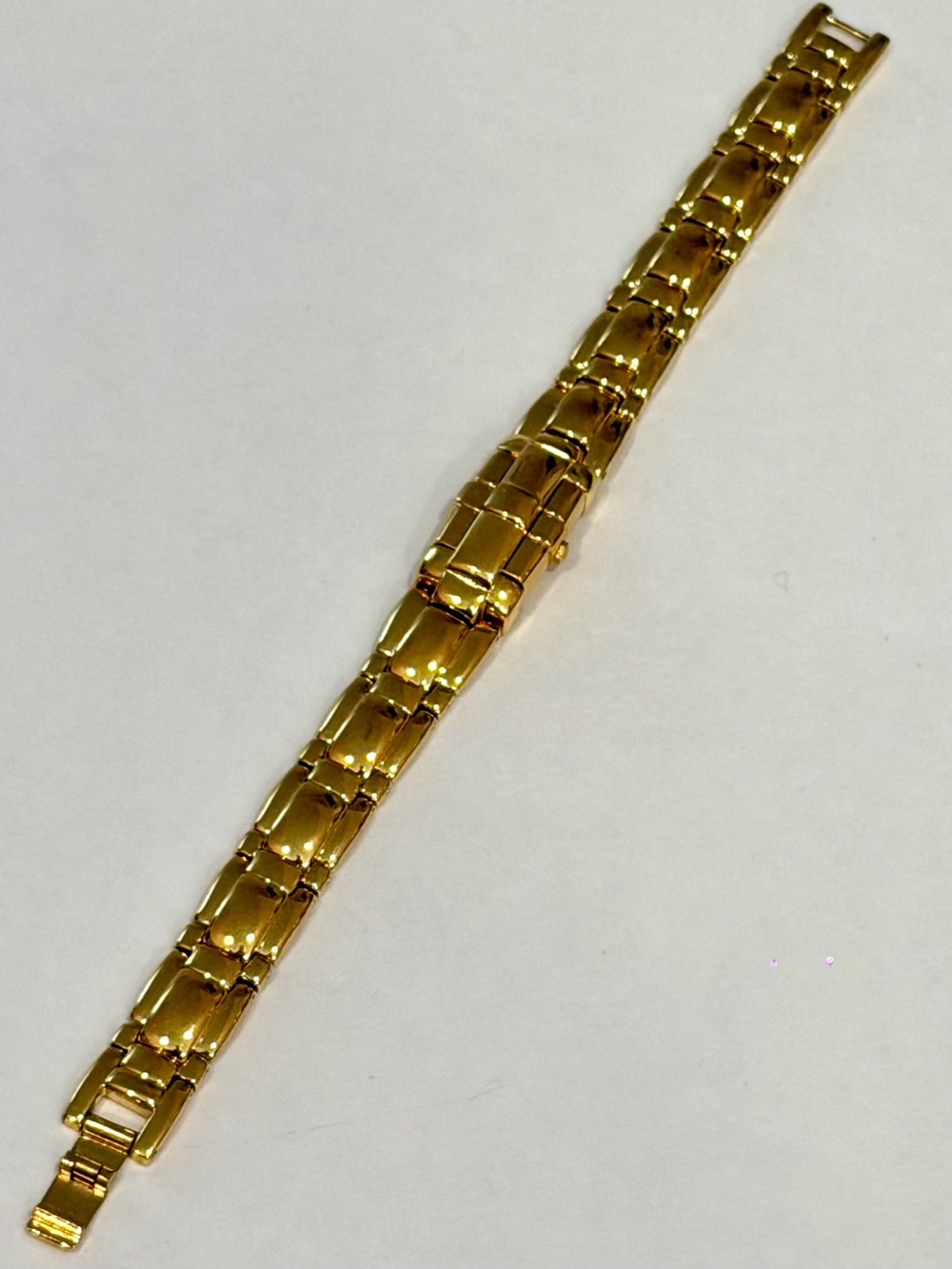 Citizen Peek A Boo Women's Watch Gold Tone Black Face 8.5” - Picture 8 of 8